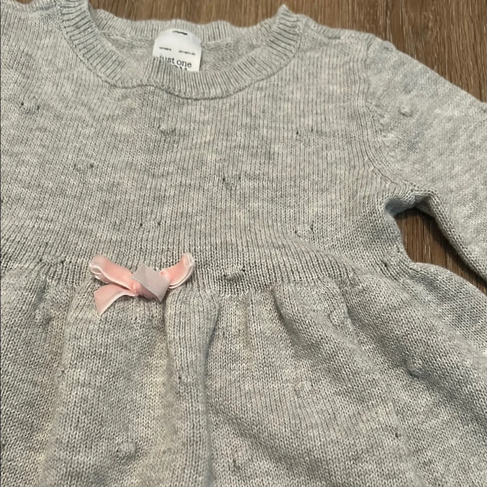 Carter's Gray Long Sleeve Sundress